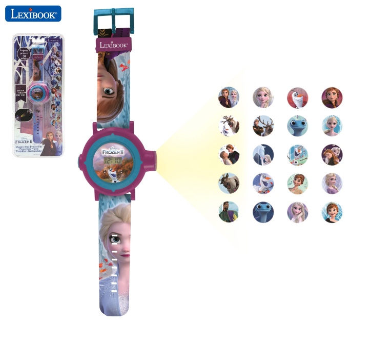 Carte Zegarek projektor Frozen z 20 obrazami do wyświetlenia DMW050FZ 