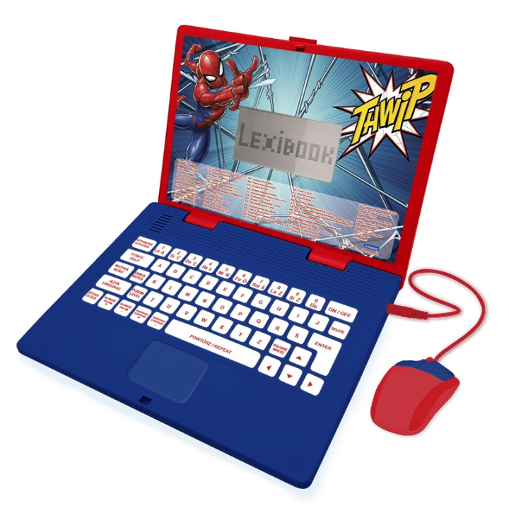 Kniha Laptop edukacyjny Spider-Man 124 aktywności (polski/angielski) JC598SPi17 