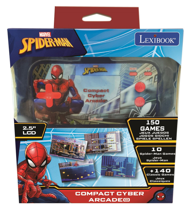 Kniha Konsola podręczna Compact Cyber Arcade®  Spider-Man ekran 2,5'' 150 gier w tym 10 z Spider-Manem JL2367SP 
