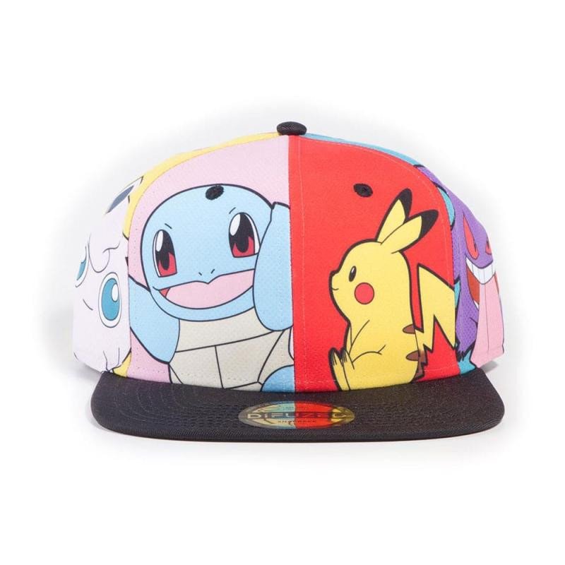 Buch Pokémon snapback cap - Squirtle a Pikachu 