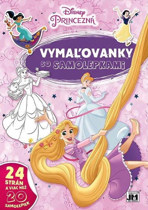 Kniha Vymaľovanky A4+/ Princezné Disney