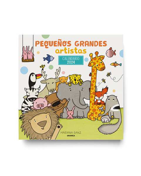 Kniha CALENDARIO 2024 PEQUEÑOS GRANDES ARTISTAS DE PARED SANZ