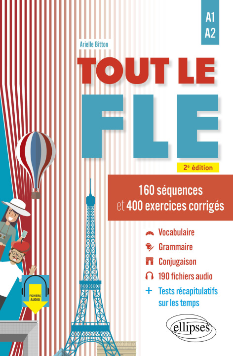 Carte Tout le FLE A1-A2 (Français langue étrangère) - 160 séquences et 400 exercices corrigés. (fichiers audio) Bitton
