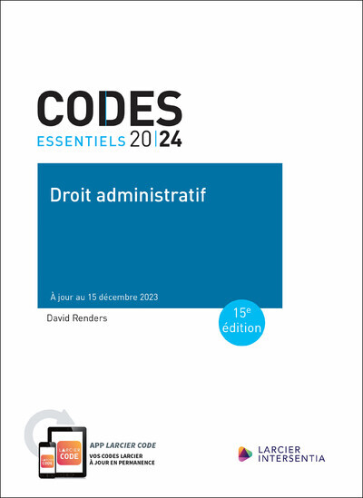 Könyv Code essentiel Droit administratif 2024 - À jour au 15 décembre 2023 David Renders