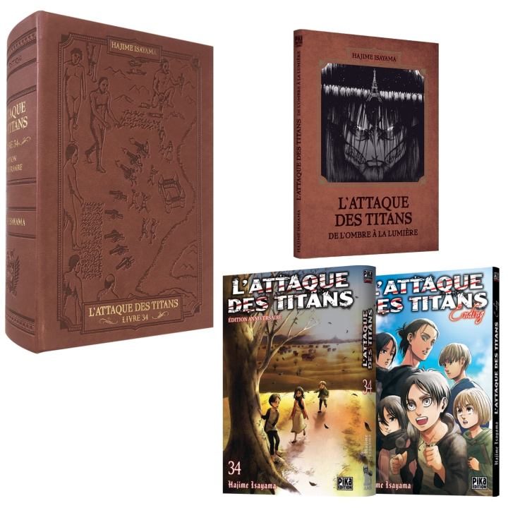 Kniha L'Attaque des Titans T34 Edition Anniversaire 