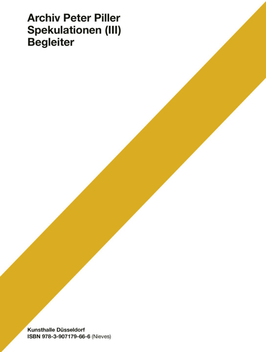 Knjiga Spekulationen (III) Piller