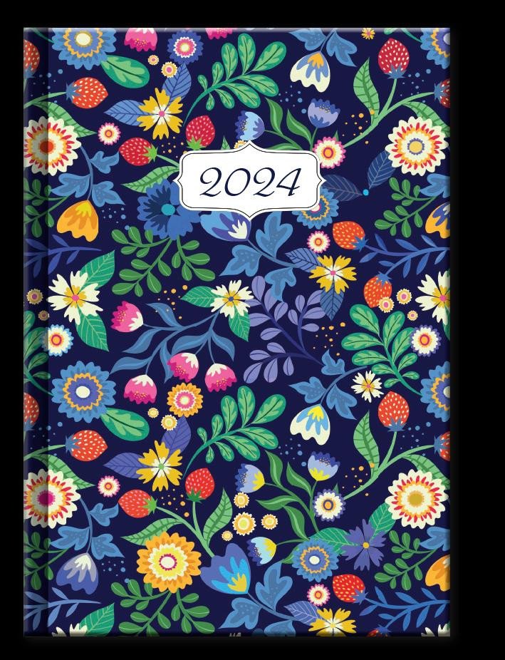 Calendar/Diary Diář 2024 FLOWERS, denní A5 
