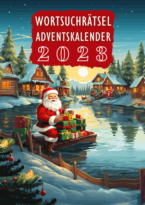 Carte Wortsuchrätsel Adventskalender 2023 | Weihnachtsgeschenk Oma, Opa | Weihnachtskalender 