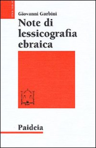 Könyv Note di lessicografia ebraica Giovanni Garbini