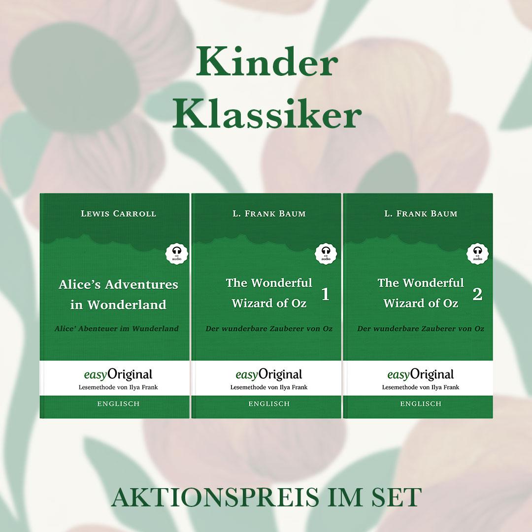Kniha Kinder Klassiker Kollektion (Bücher + 3 MP3 Audio-CDs) - Lesemethode von Ilya Frank - Zweisprachige Ausgabe Englisch-Deutsch L. Frank Baum