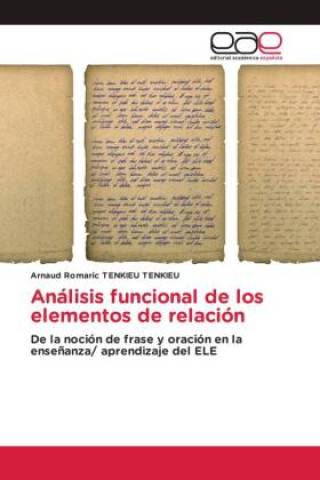 Könyv Análisis funcional de los elementos de relación 