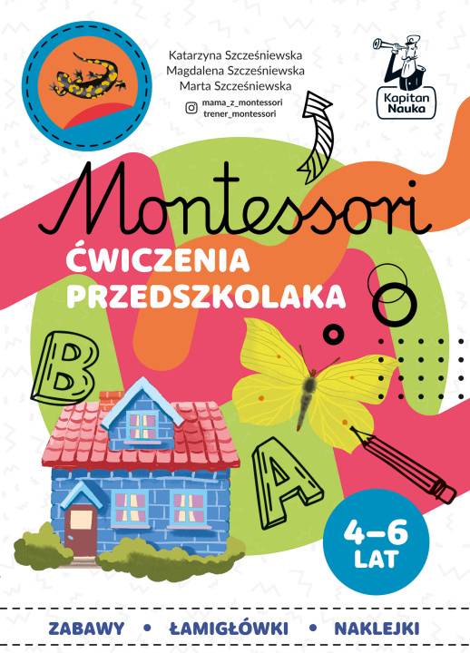 Könyv Montessori Ćwiczenia przedszkolaka 4-6 lata Szcześniewska Katarzyna
