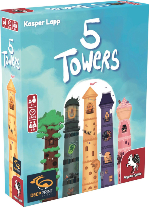 Joc / Jucărie 5 Towers (Deep Print Games) (English Edition) 