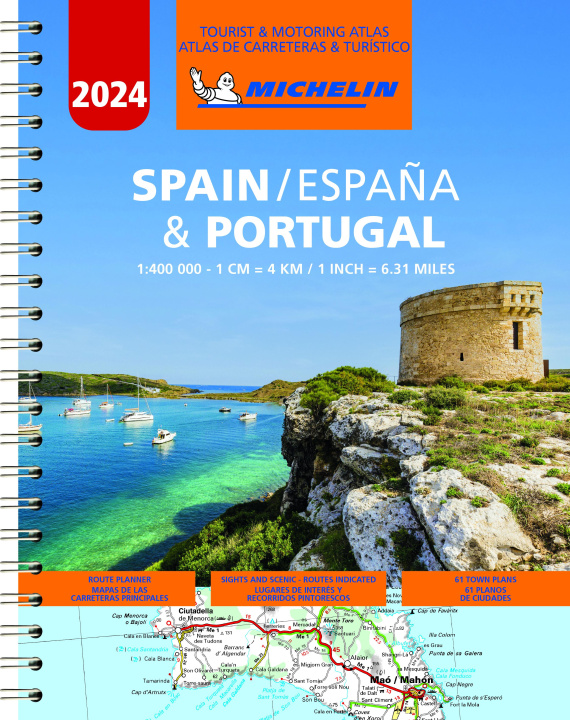 Carte Michelin Spain & Portugal Road Atlas 2024 