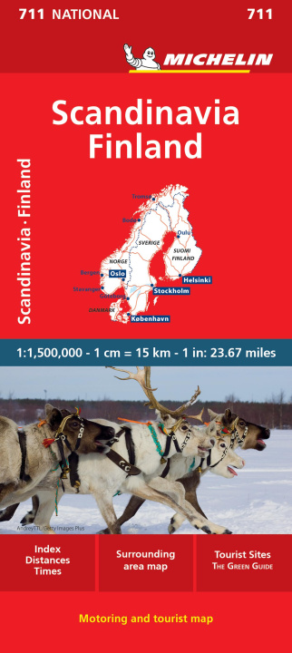 Tiskovina Michelin Scandinavia Finland Map 711 