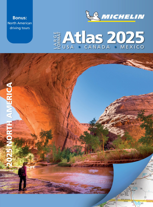 Könyv Michelin North America Large Format Road Atlas 2025: USA - Canada - Mexico 