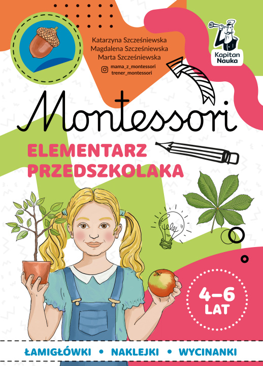 Книга Montessori Elementarz przedszkolaka 4-6 lata Szcześniewska Katarzyna