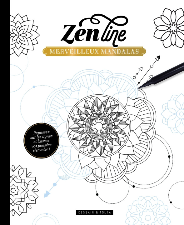 Kniha Zenline Merveilleux Mandalas 