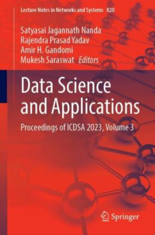 Knjiga Data Science and Applications Satyasai Jagannath Nanda