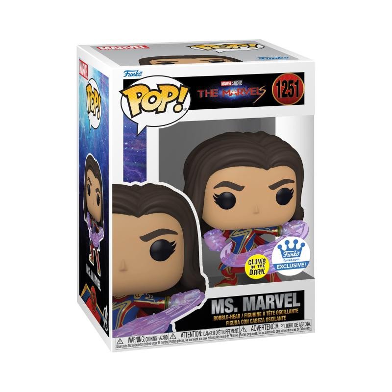 Játék Funko POP: The Marvels - Ms. Marvel (exclusive limited edition GITD) 