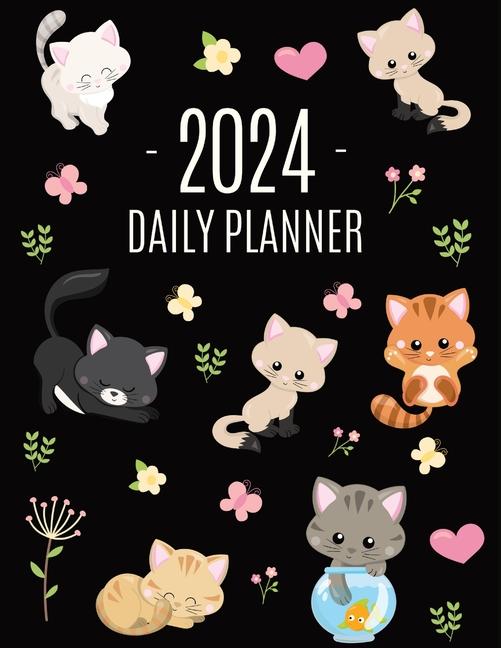 Könyv Cats Daily Planner 2024 