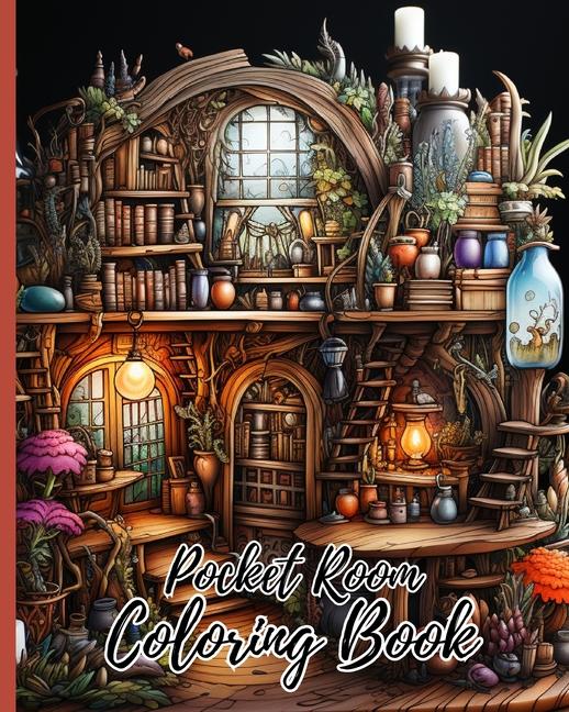 Книга Pocket Room Coloring Book For Adults 