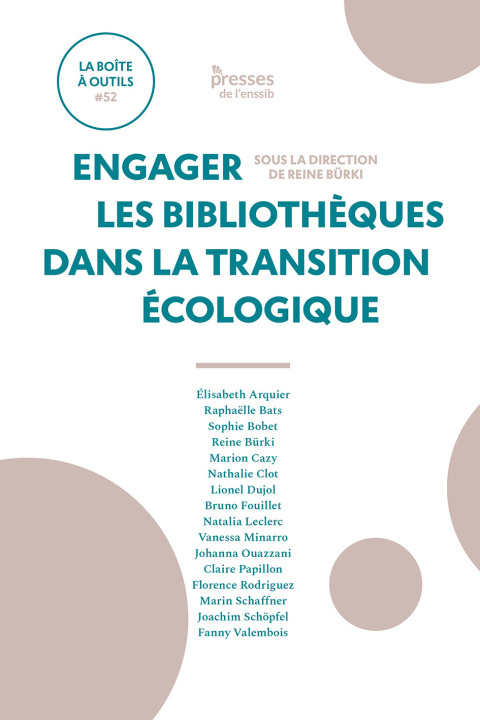 Kniha ENGAGER LES BIBLIOTHEQUES DANS LA TRANSITION ECOLOGIQUE BURKI REINE