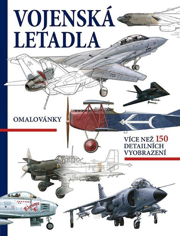 Book Vojenská letadla - Omalovánky, více než 150 detailních vyobrazení 