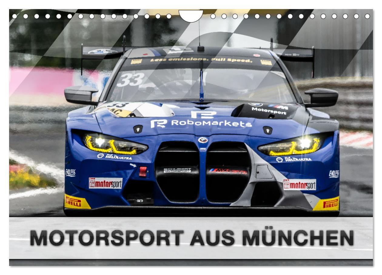 Kalendarz/Pamiętnik Motorsport aus München (Wandkalender 2024 DIN A4 quer), CALVENDO Monatskalender 