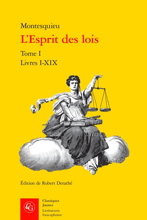 Carte L'esprit des lois. tome i - livres i-xix Montesquieu