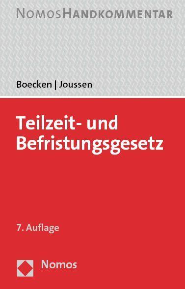 Kniha Teilzeit- und Befristungsgesetz Winfried Boecken