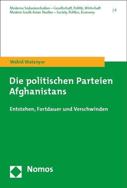 Carte Die politischen Parteien Afghanistans Wahid Watanyar