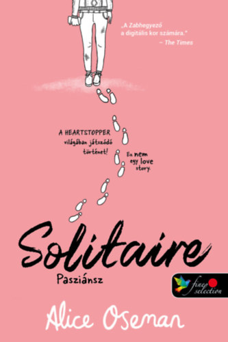 Kniha Solitaire - Pasziánsz - brit borítóval Alice Oseman