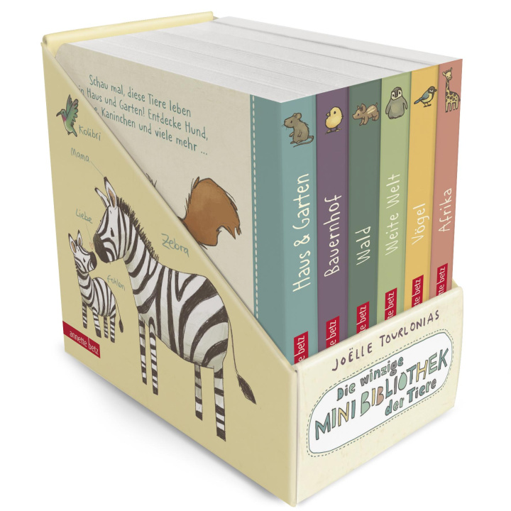 Kniha Die winzige Mini-Bibliothek der Tiere - 6 Mini-Pappbilderbücher im Schuber (Die große Mini-Bibliothek der Wörter) Joëlle Tourlonias