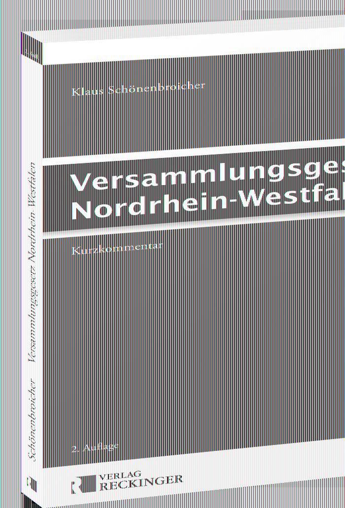 Book Versammlungsgesetz Nordrhein-Westfalen 