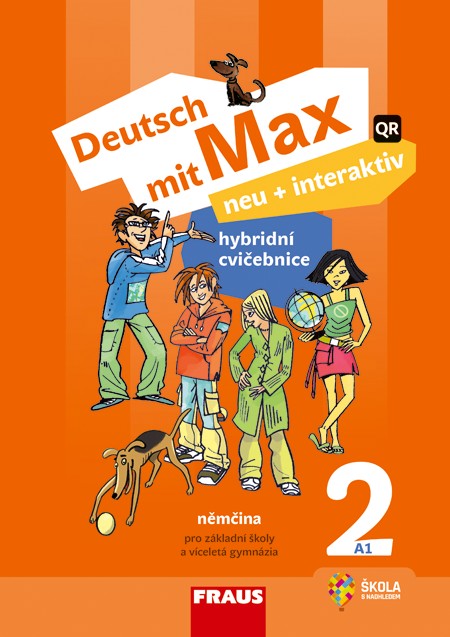 Kniha Deutsch mit Max neu + interaktiv 2 cvičebnice Jana Tvrzníková