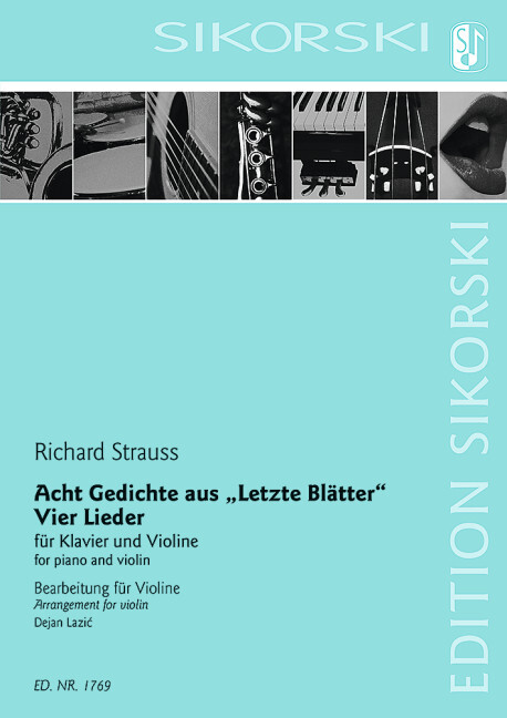 Materiale tipărite Acht Gedichte aus "Letzte Blätter"; Vier Lieder 