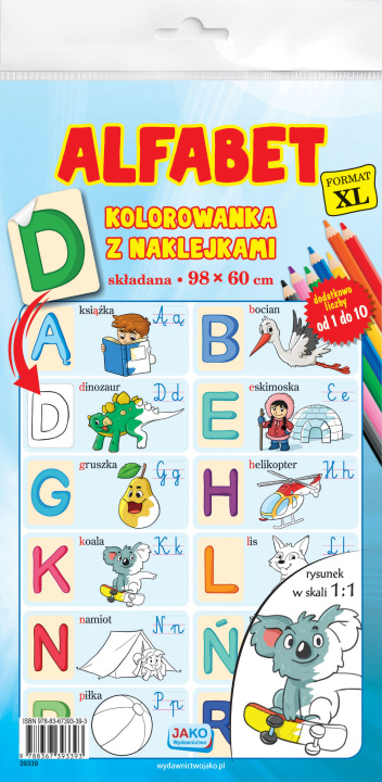 Könyv Kolorowanka XL Alfabet z naklejkami 