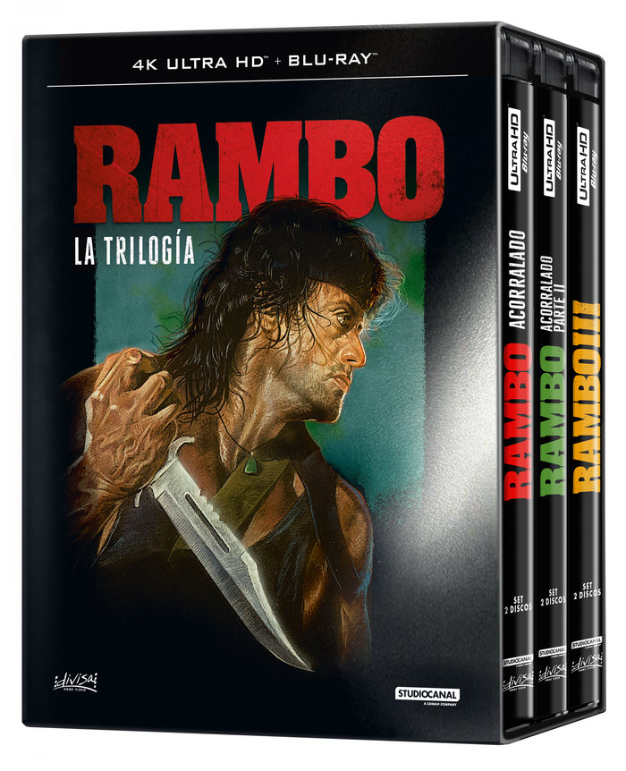 Book RAMBO LA TRILOGIA 3 UHD Y 3 BD 