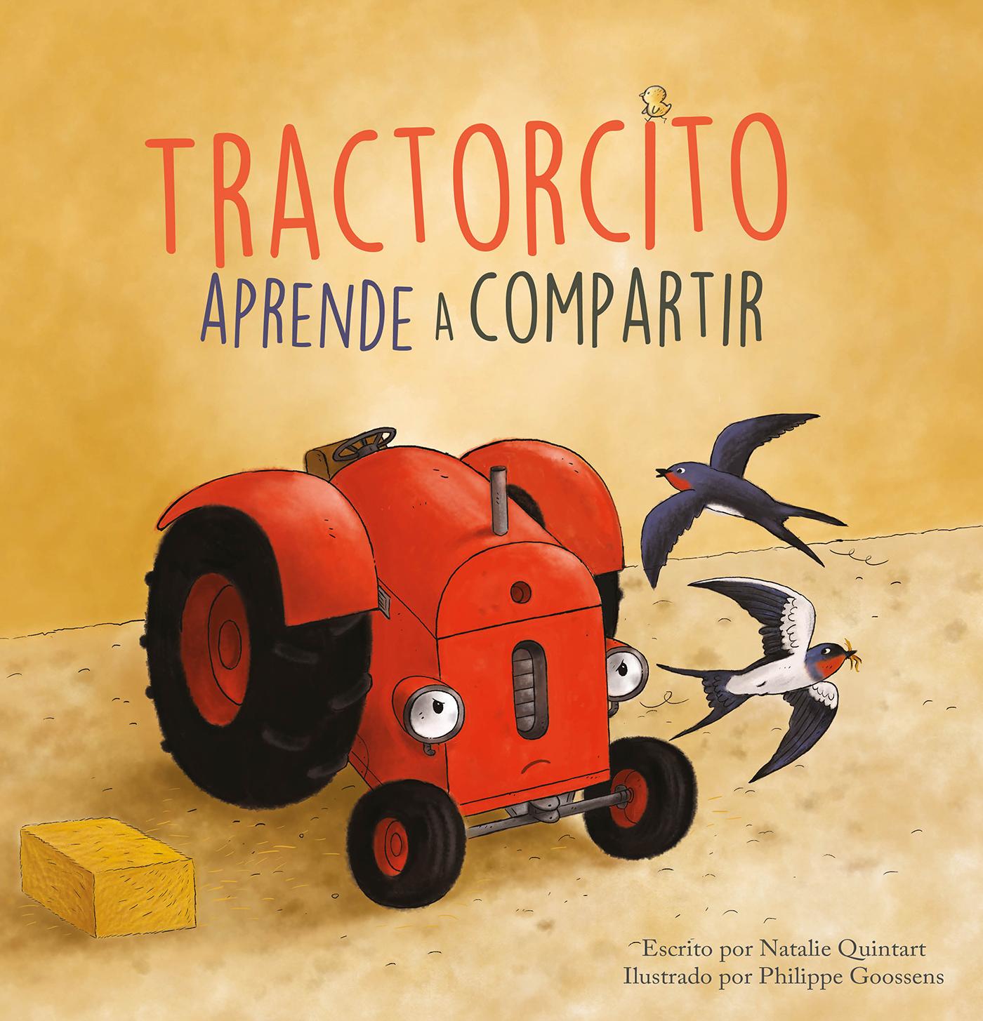 Carte Little Tractor Learns How to Share - Spanish Philippe Goossens