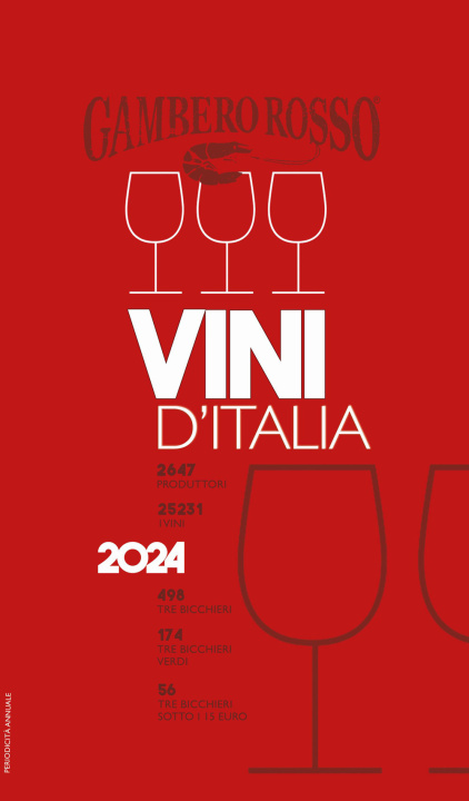 Książka Vini d'Italia del Gambero Rosso 2024 
