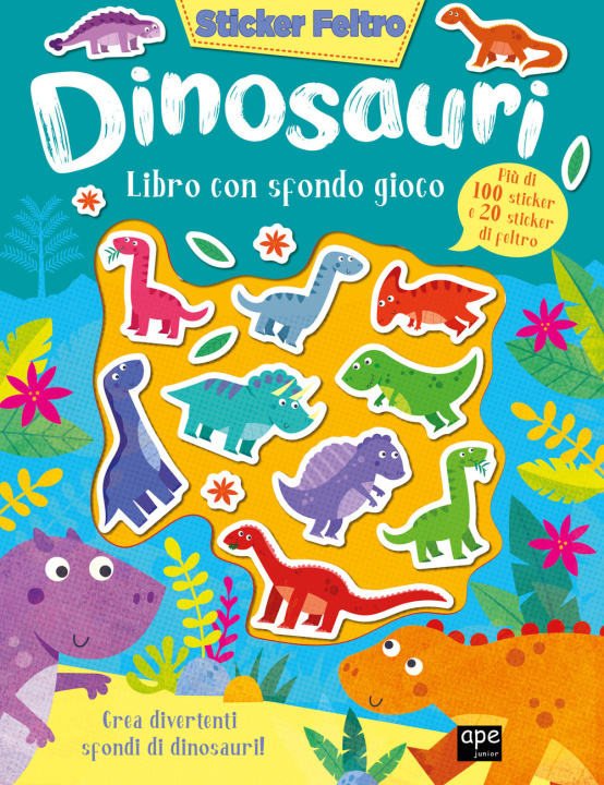 Buch Dinosauri. Sticker feltro 
