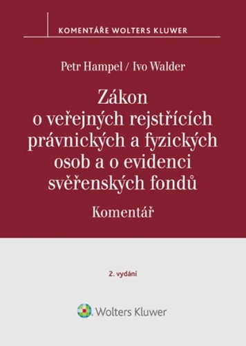 Книга Zákon o veřejných rejstřících právnických a fyzických osob a o evidenci svěř.. Petr Hampel
