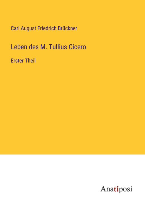 Kniha Leben des M. Tullius Cicero 