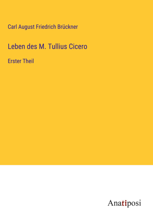 Kniha Leben des M. Tullius Cicero 