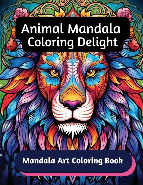 Carte Animal Mandala Coloring Delight 