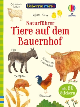 Kniha Usborne Minis Naturführer: Tiere auf dem Bauernhof 