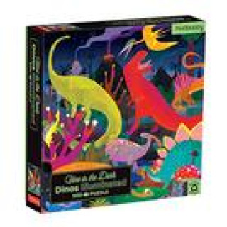 Kniha Dinosaurs Illuminated 500 Piece Glow in the Dark Family Puzzle Mudpuppy