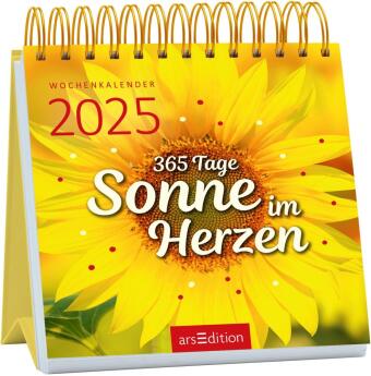 Naptár/Határidőnapló Mini-Wochenkalender 365 Tage Sonne im Herzen 2025 