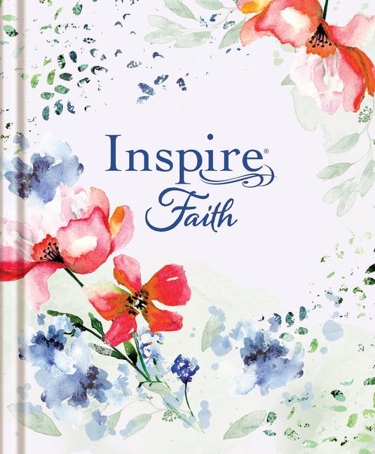 Carte Inspire Faith Bible Large Print, NLT (Hardcover, Wildflower Meadow, Filament Enabled): The Bible for Coloring & Creative Journaling 